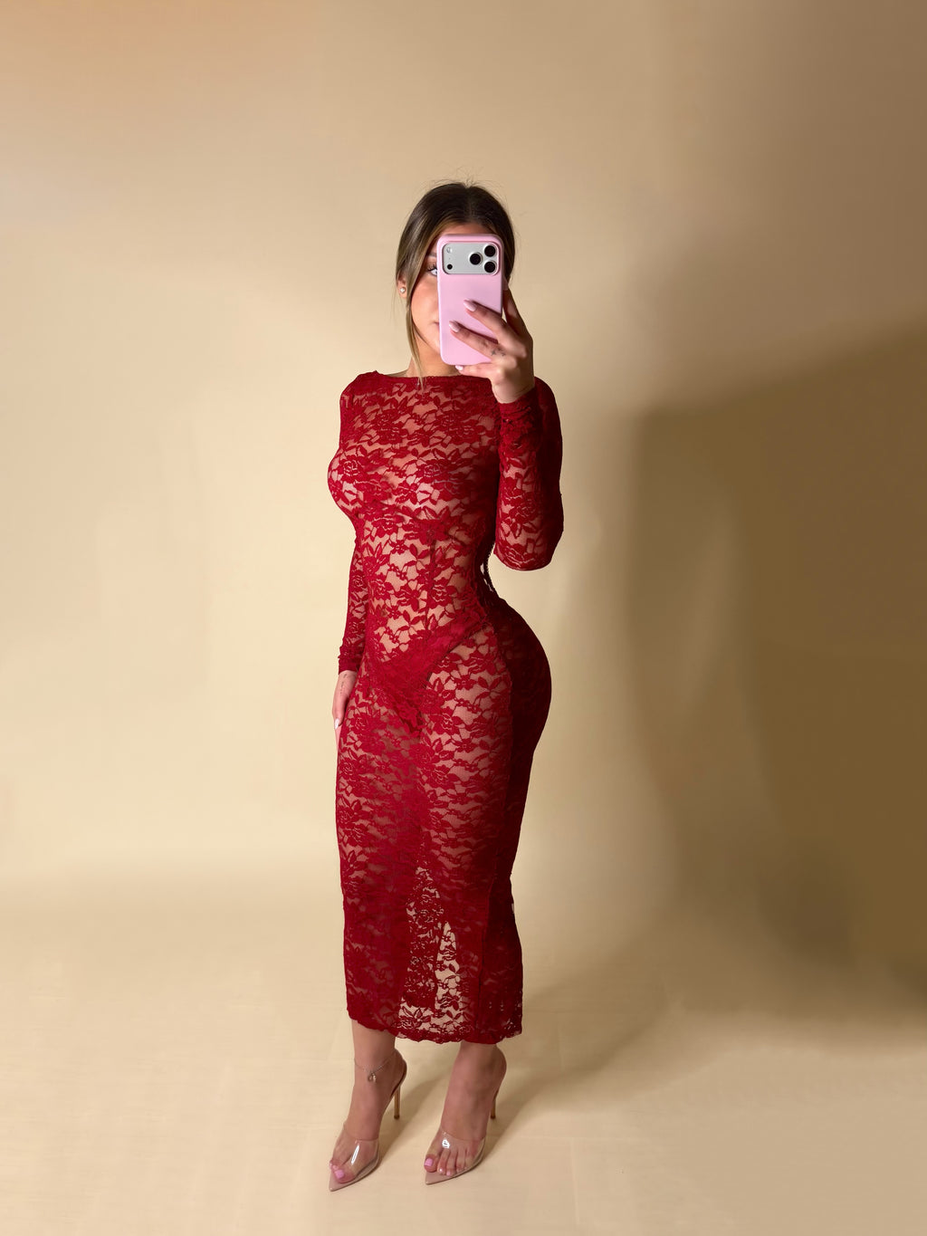 CELINE DRESS (WINE)