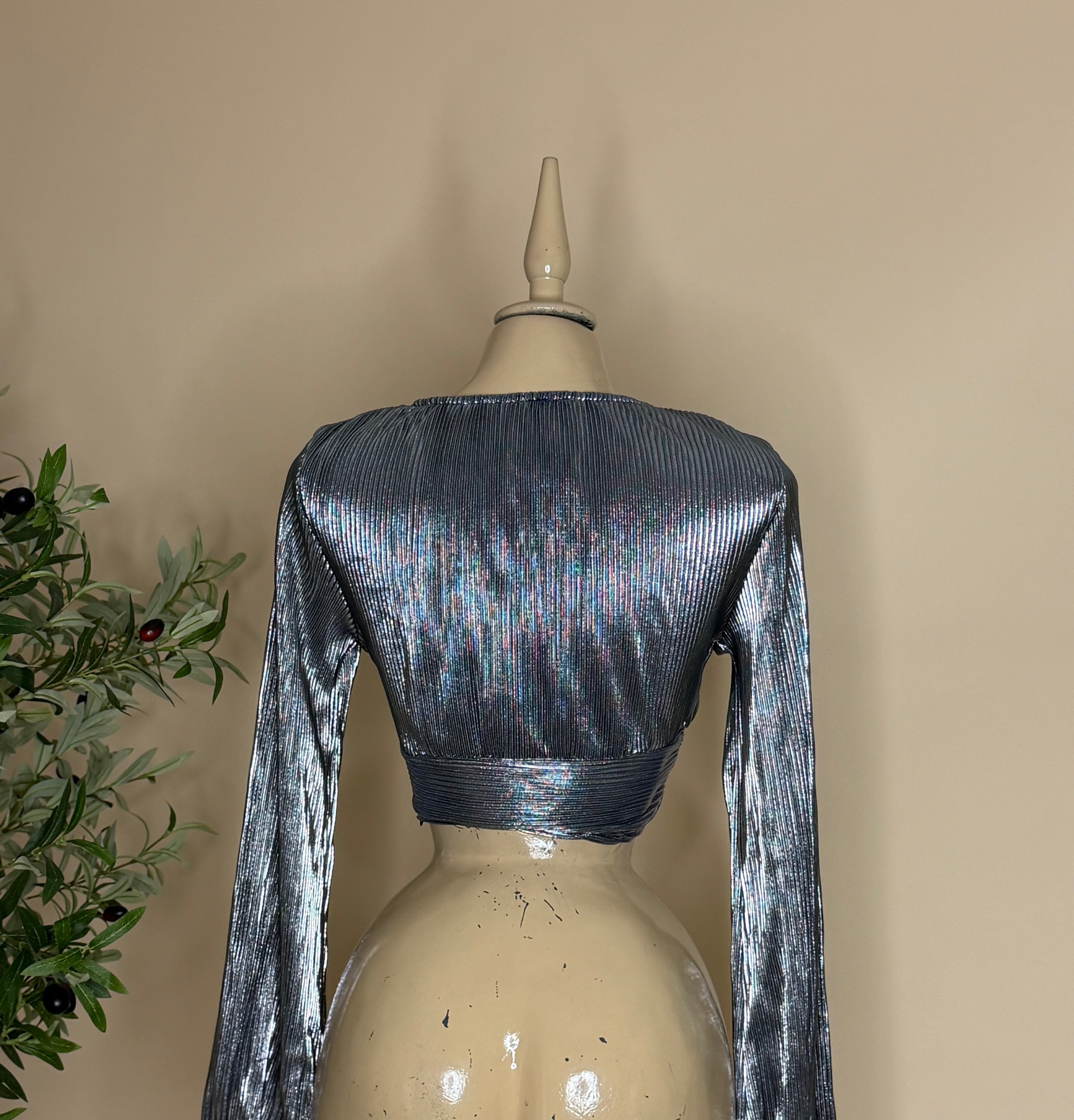 DELILAH TOP (BRUSH SILVER)