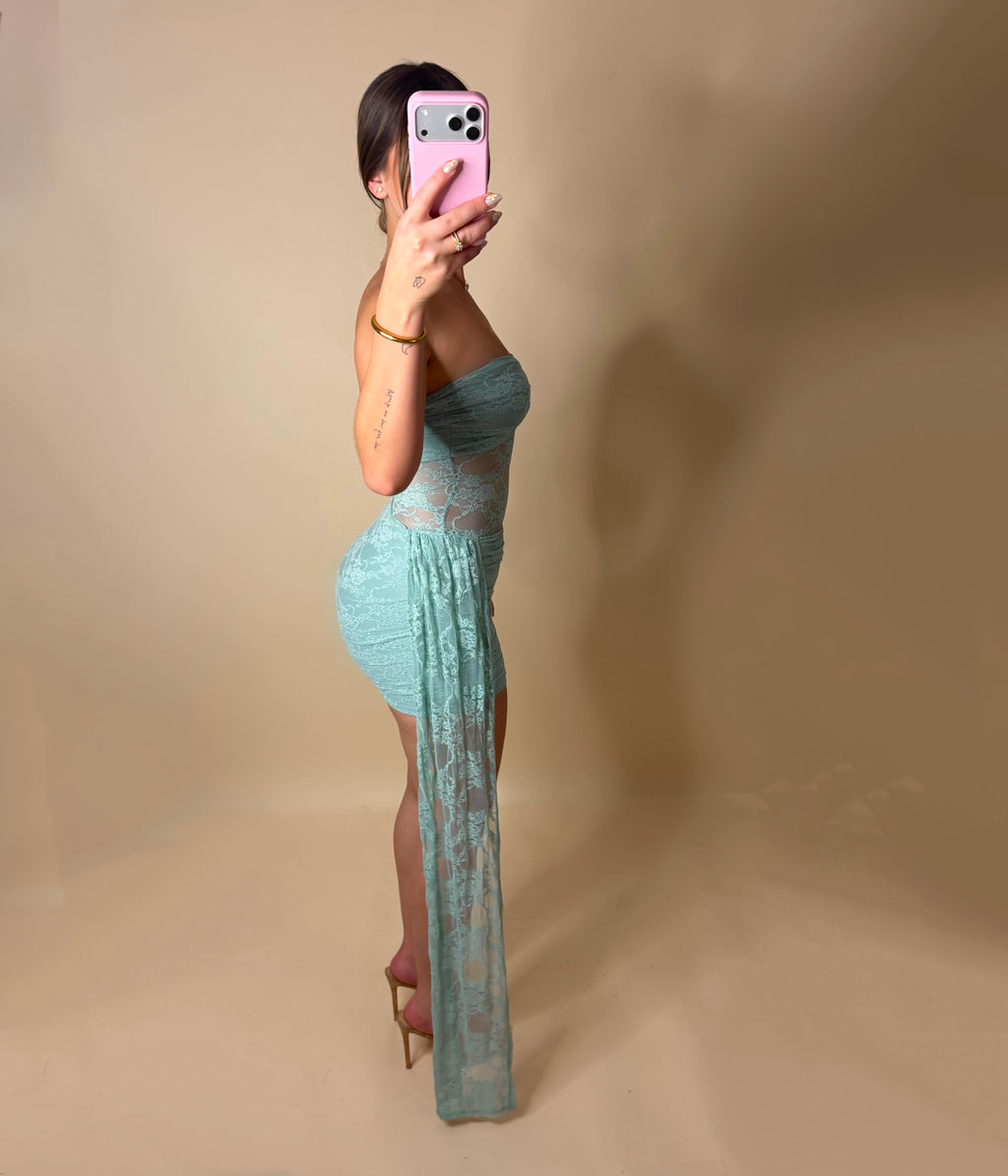 XENA DRESS (GREEN)