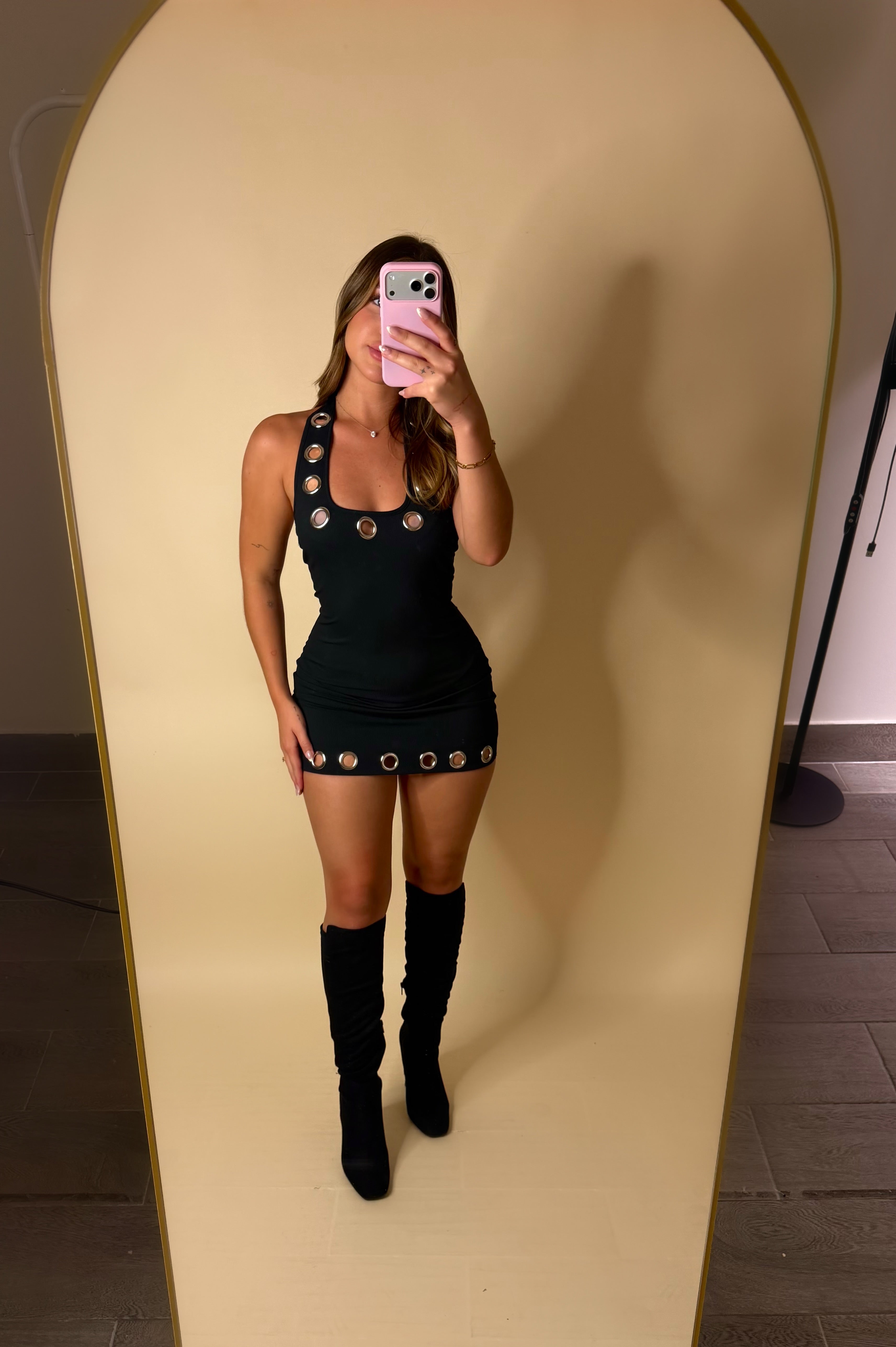 GROMMET DRESS