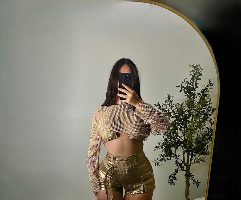 GOLDEN GIRL TOP SET