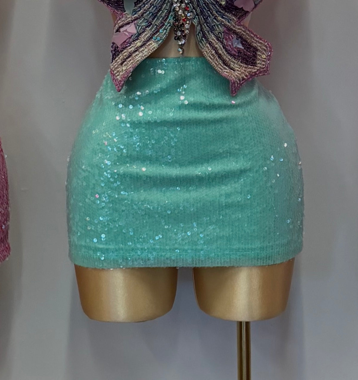 BECCA SKIRT (AQUA)