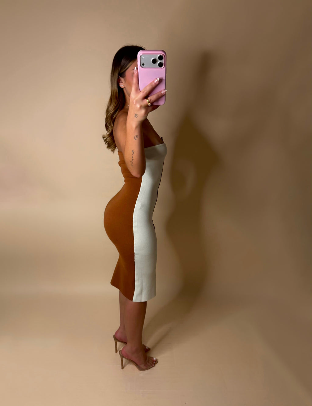 COLORBLOCK MIDI DRESS