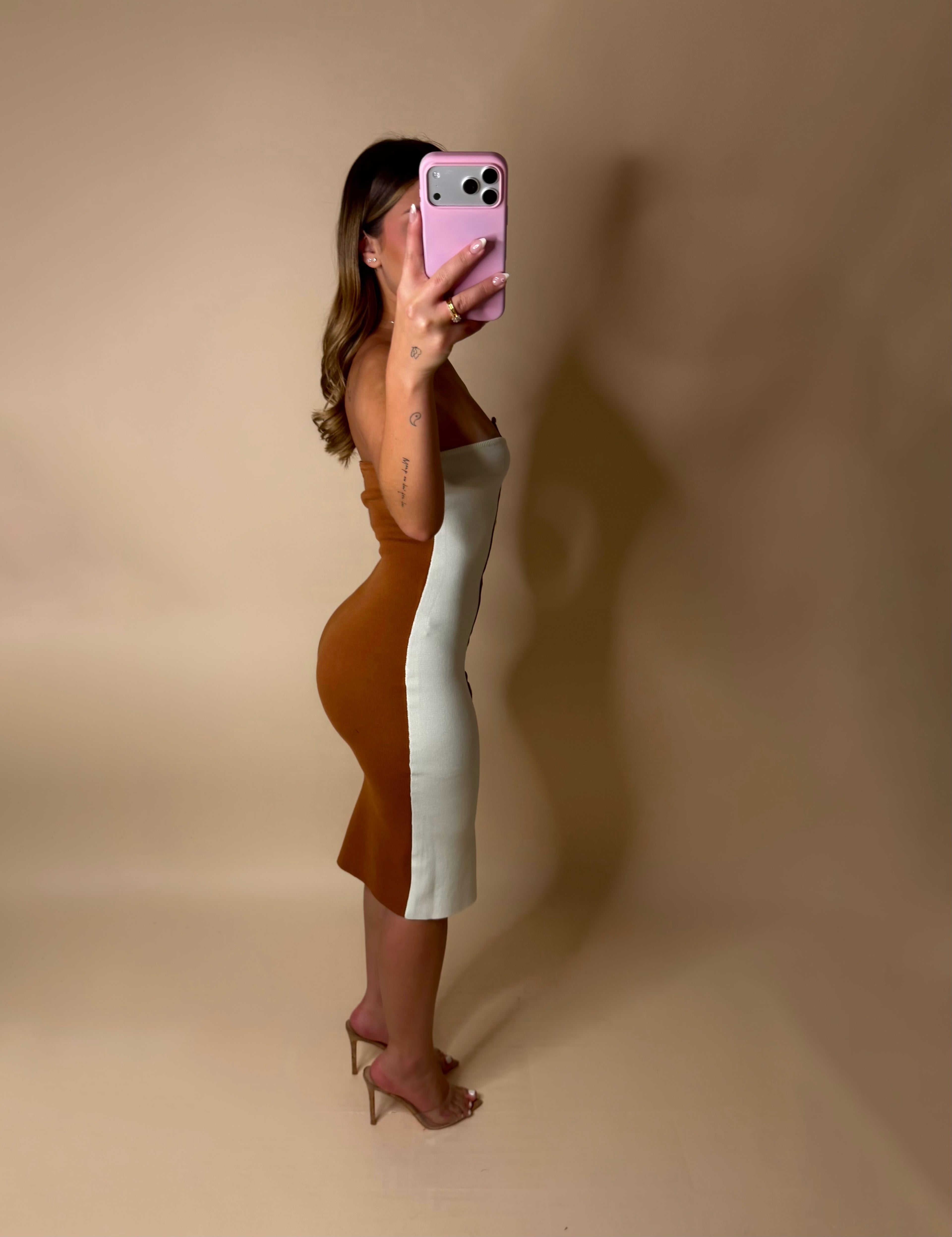 COLORBLOCK MIDI DRESS