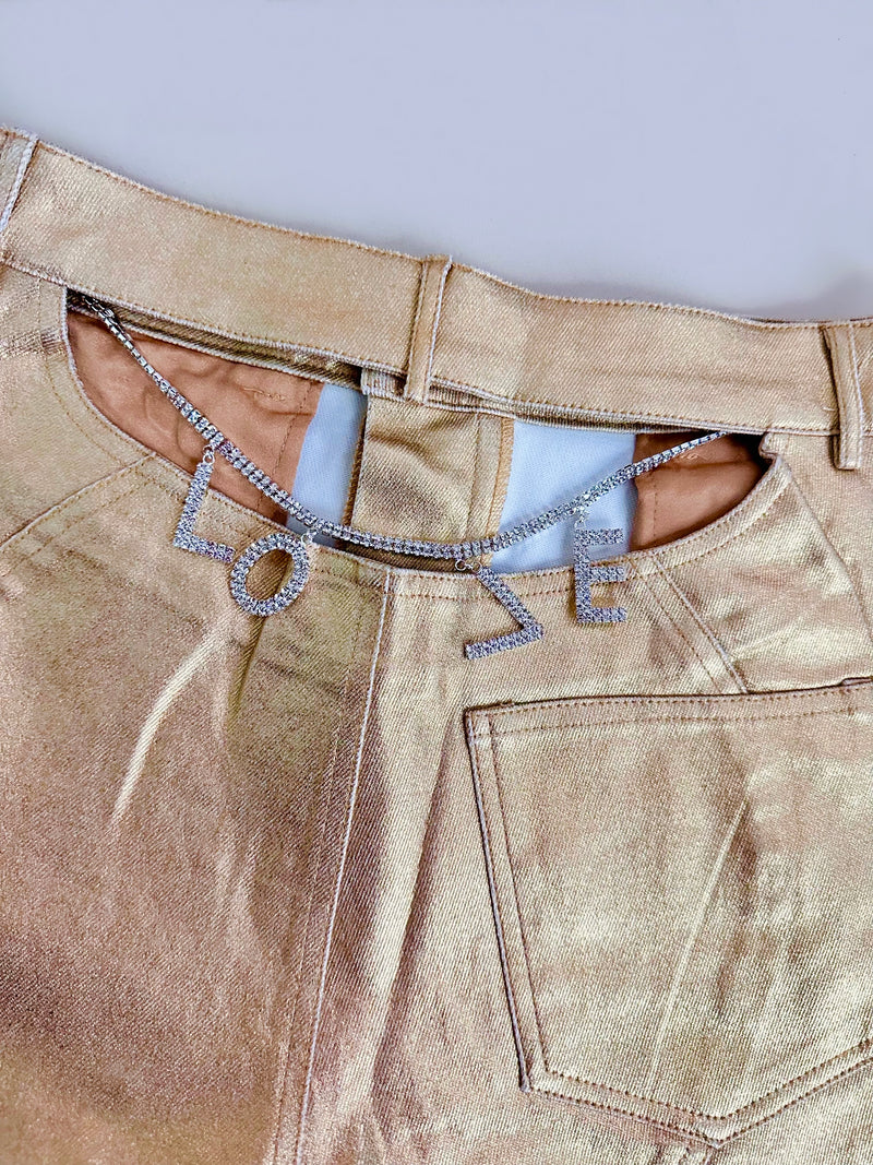 METALLIC HEART SET (GOLD)