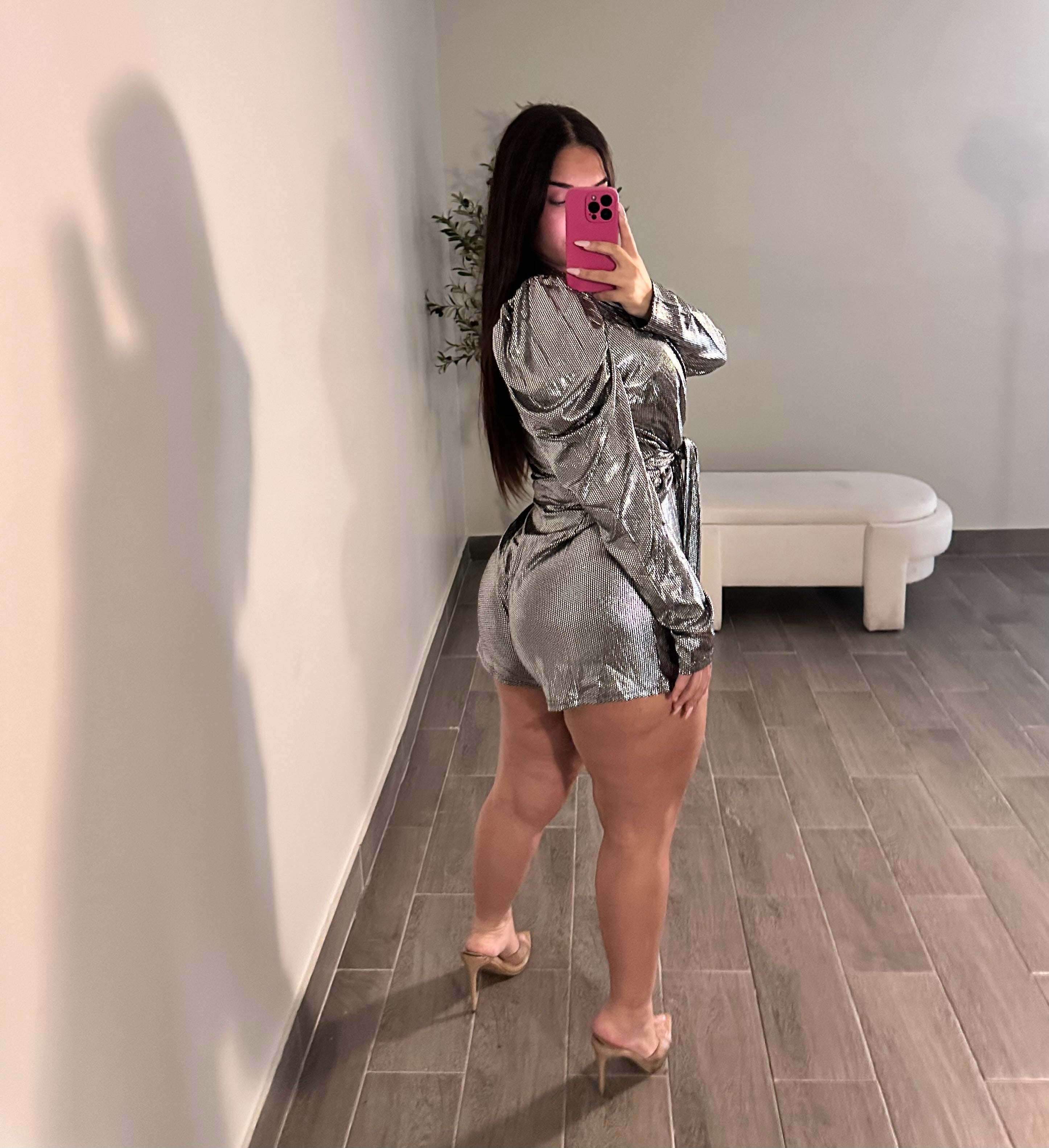 PARTY ALL NIGHT ROMPER (SILVER)