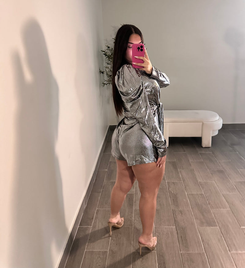 PARTY ALL NIGHT ROMPER (SILVER)