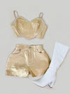 METALLIC HEART SET (GOLD)