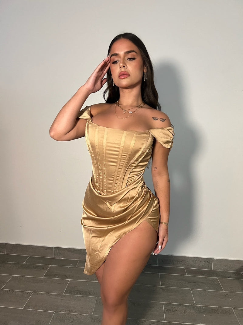 SCARLETT DRESS (MOCHA)