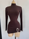 VIENNA DRESS (BROWN)