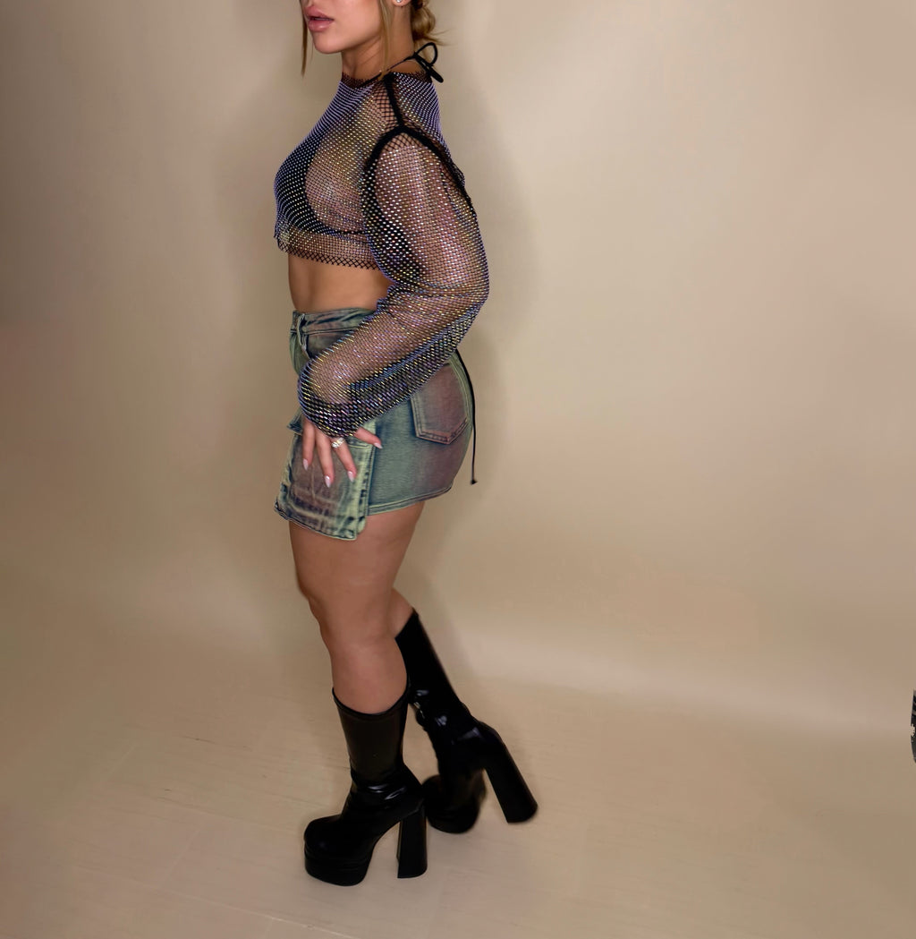 ALISSA MINI SKIRT (GREEN)