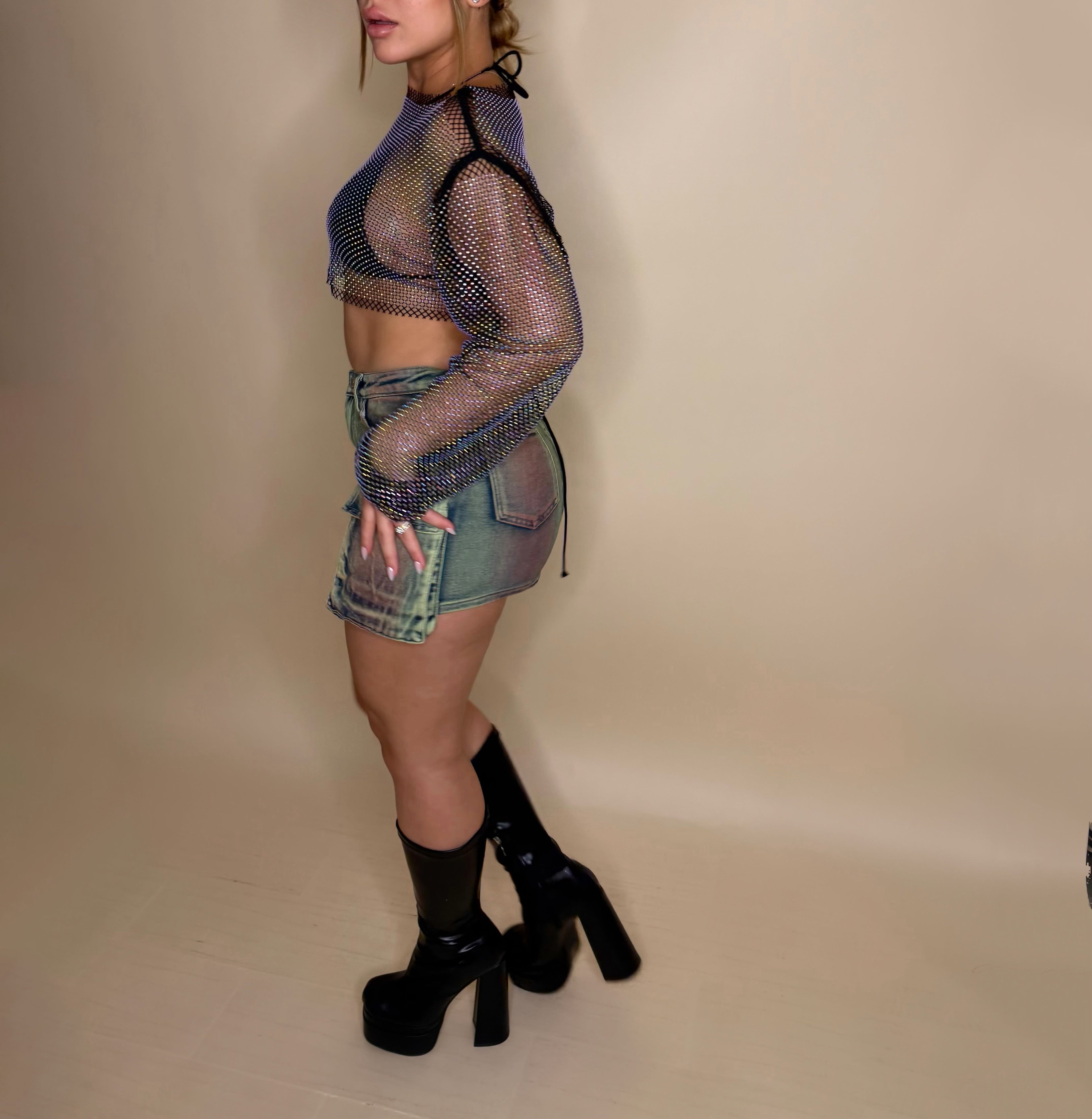 ALISSA MINI SKIRT (GREEN)