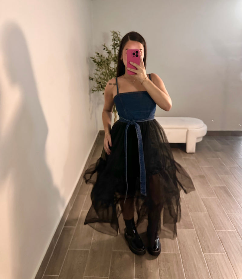 ARIA DENIM DRESS