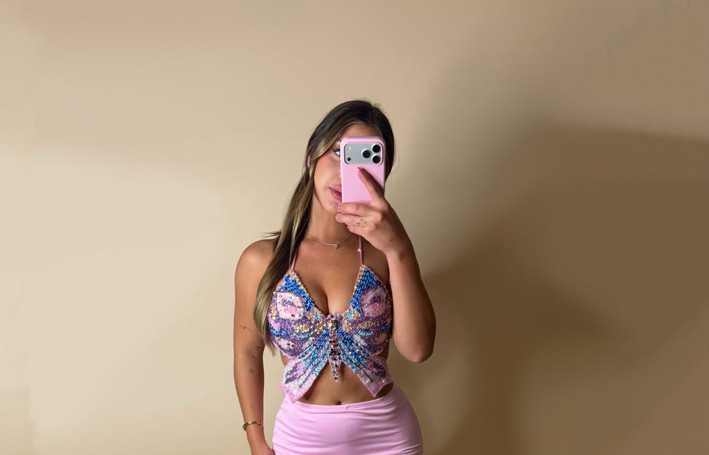 BUTTERFLY TOP (PINK)
