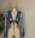 DELILAH TOP (BRUSH SILVER)