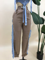 FRINGE CARGO PANT