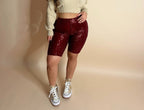 GLITTER BIKER SHORT