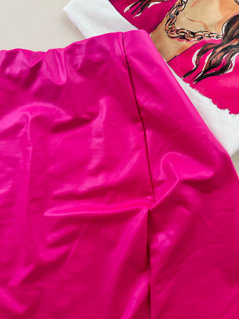 KITCHA SKIRT  (FUCHSIA)