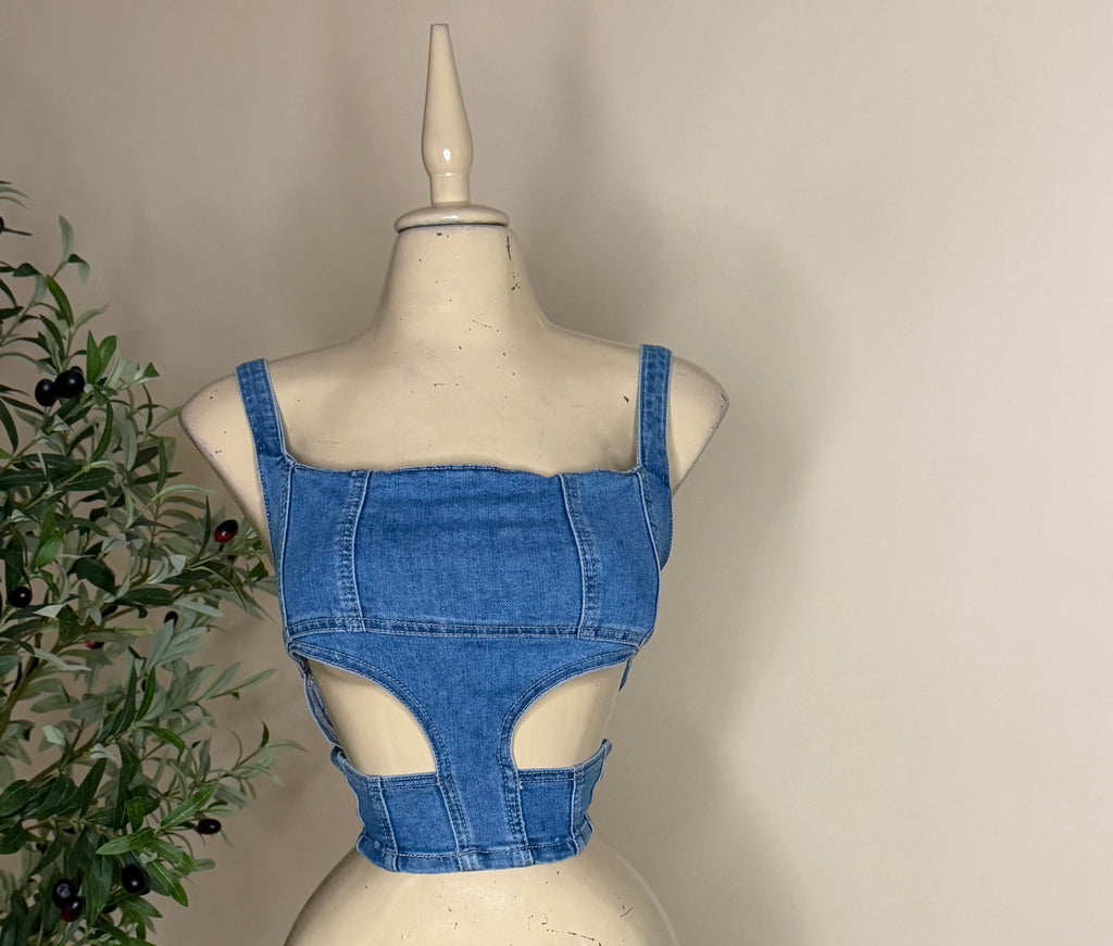 DESTINY DENIM TOP