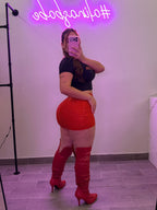 AMIRA  MINI SKIRT (RED)
