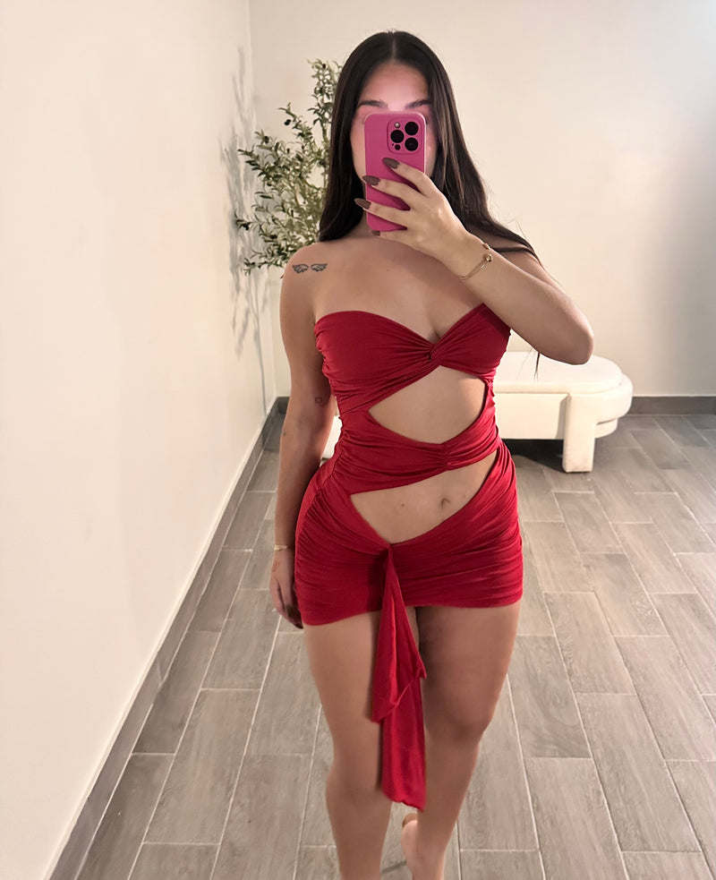 GIANNA DRESS (RED)
