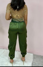 JANE SATIN JOGGER