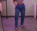 ROMY BARREL JEANS (BLUE)