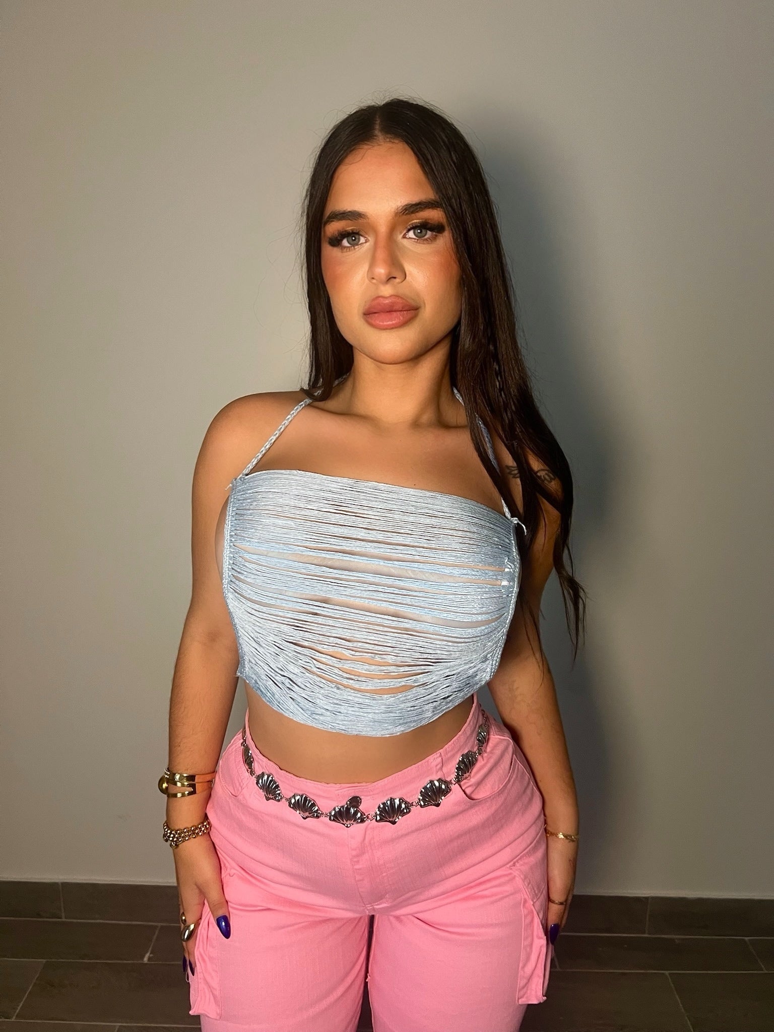 AT THE SHORE TOP (BLUE)