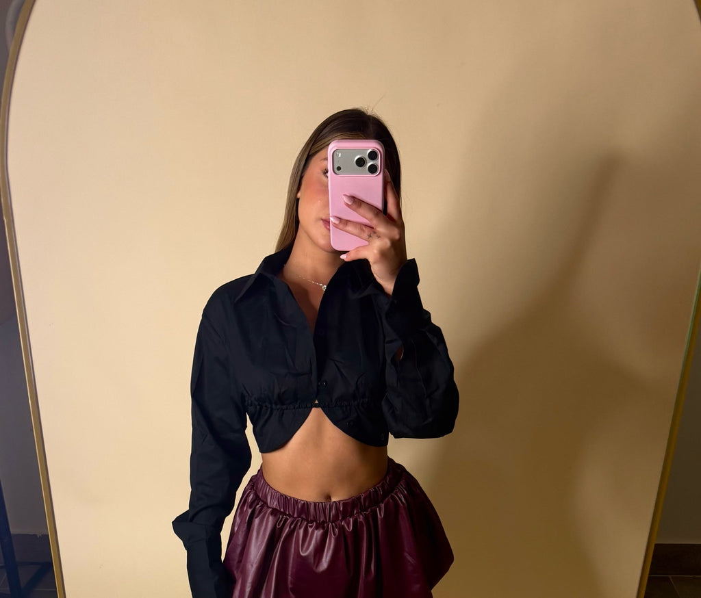 POPLIN CROP TOP