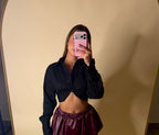POPLIN CROP TOP