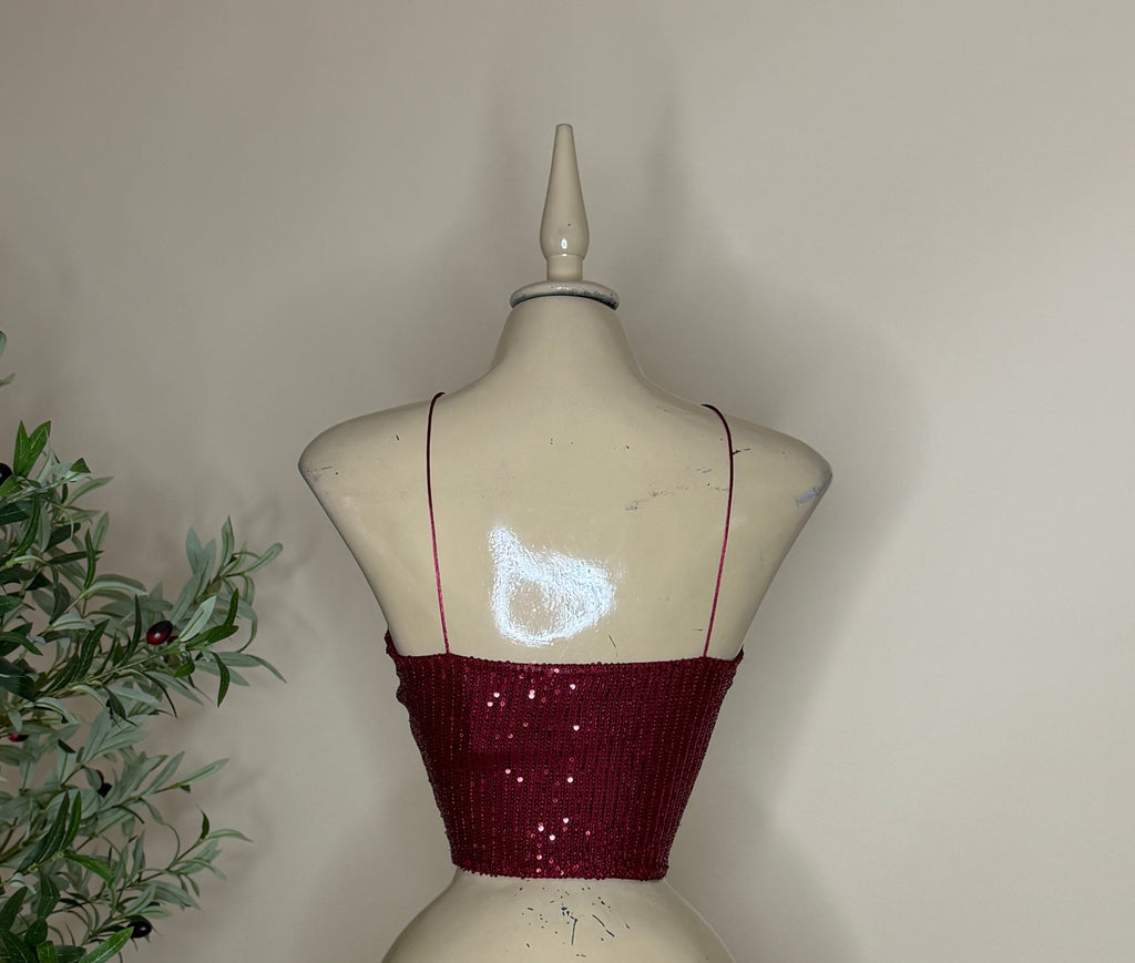 GRACEY TOP (BLACK/SILVER)
