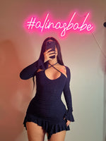 SABRINA  DRESS (NAVY)