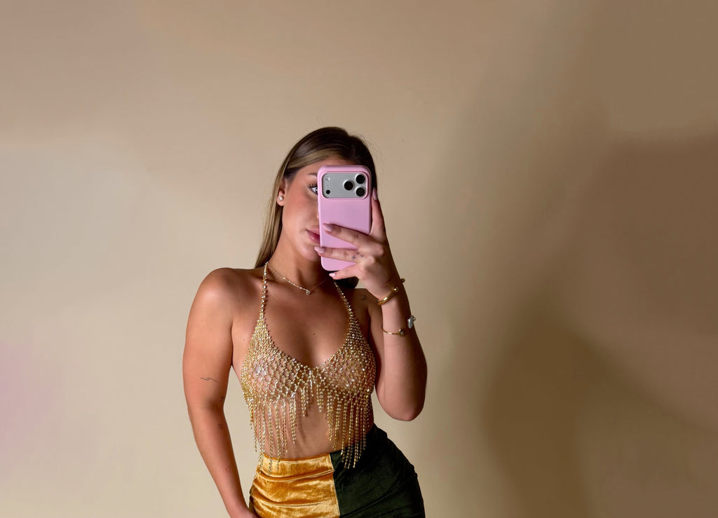GLITZY TOP (GOLD)