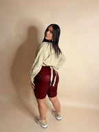 GLITTER BIKER SHORT