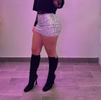 GLAMOUR SKIRT (SILVER)
