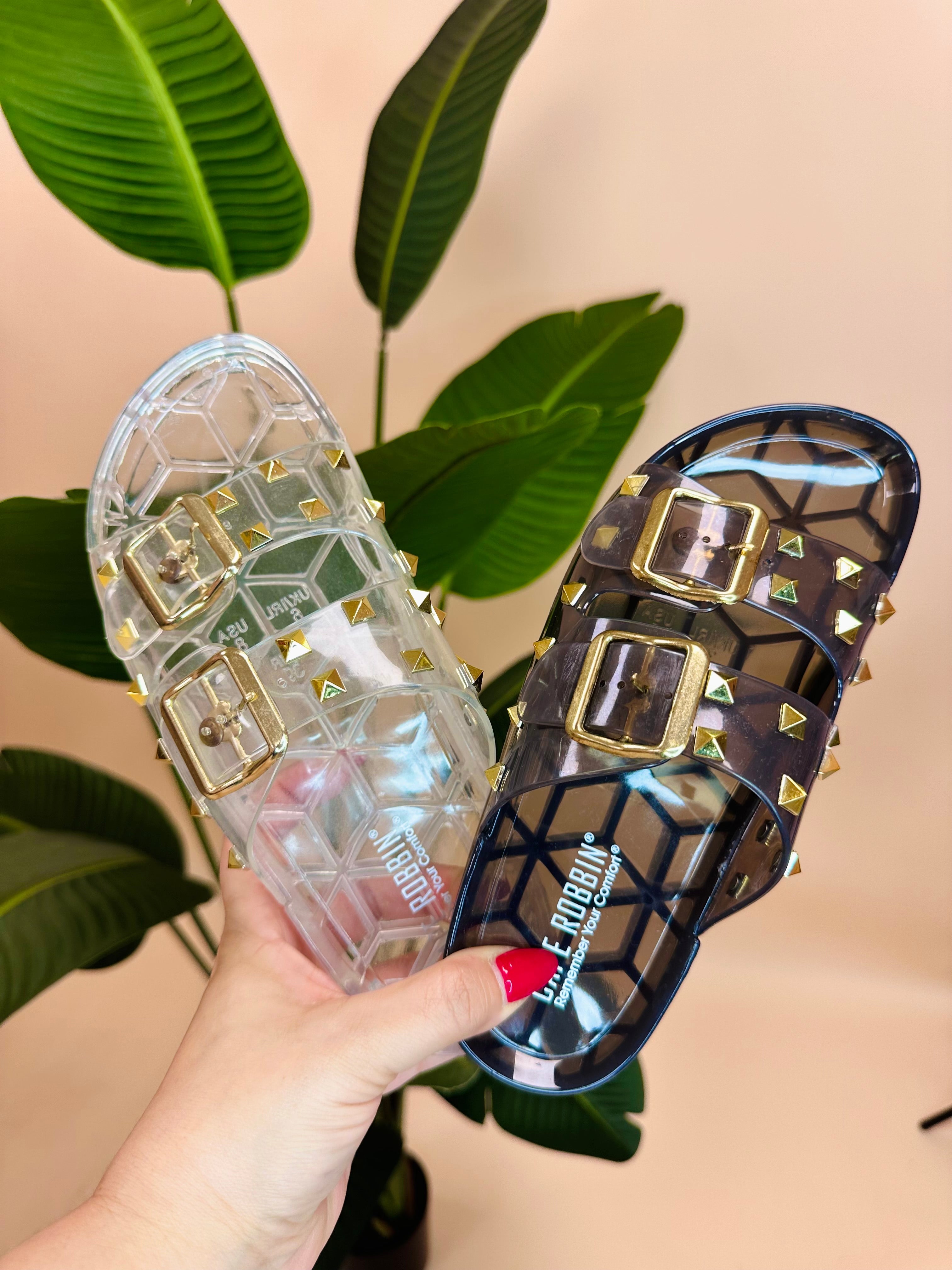 REGAN SANDALS (CLEAR)