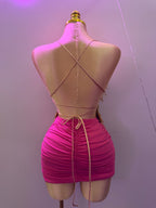 ROMA SKIRT (HOT PINK)