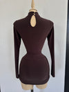VIENNA DRESS (BROWN)