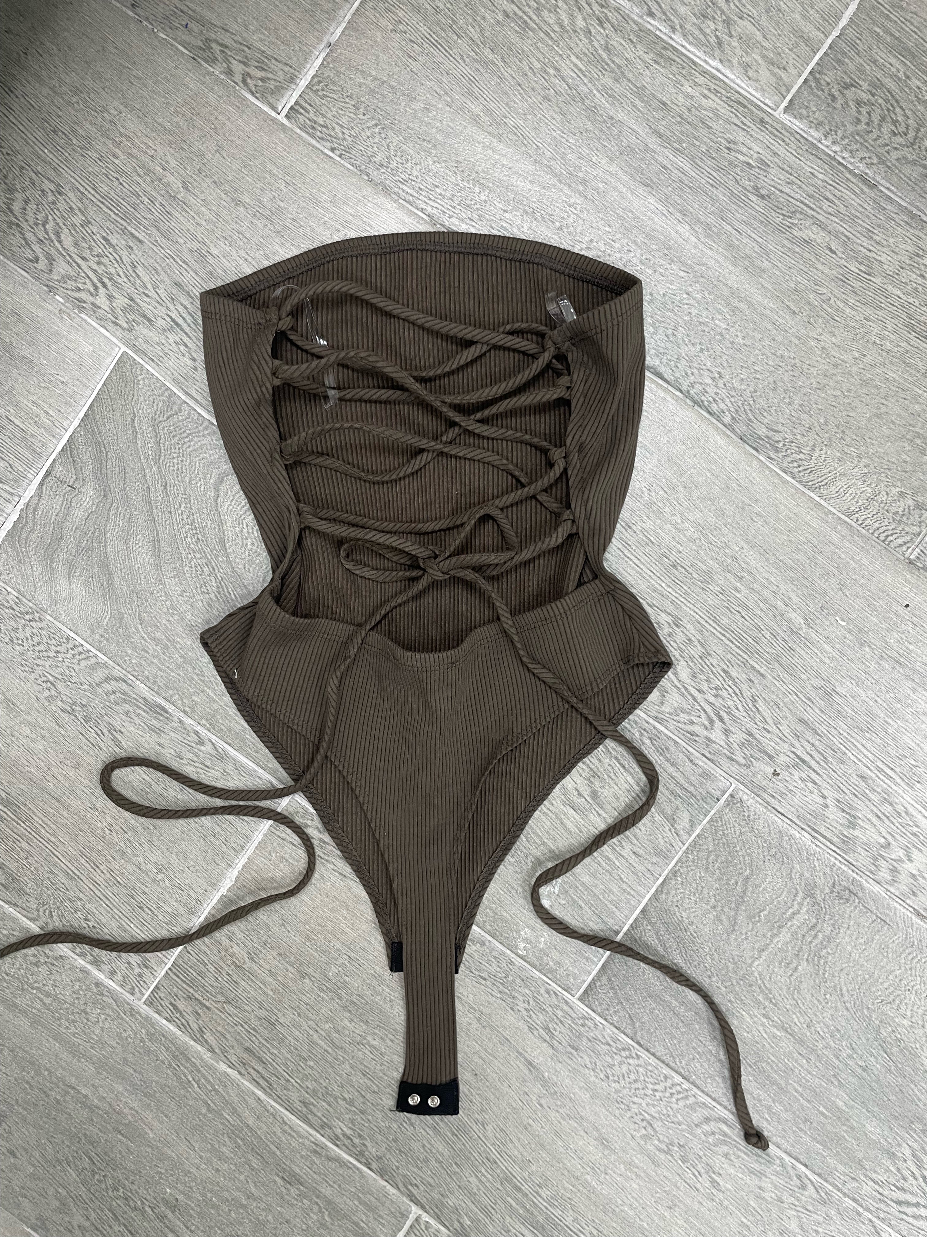 RIBBED BODYSUIT (GREEN)