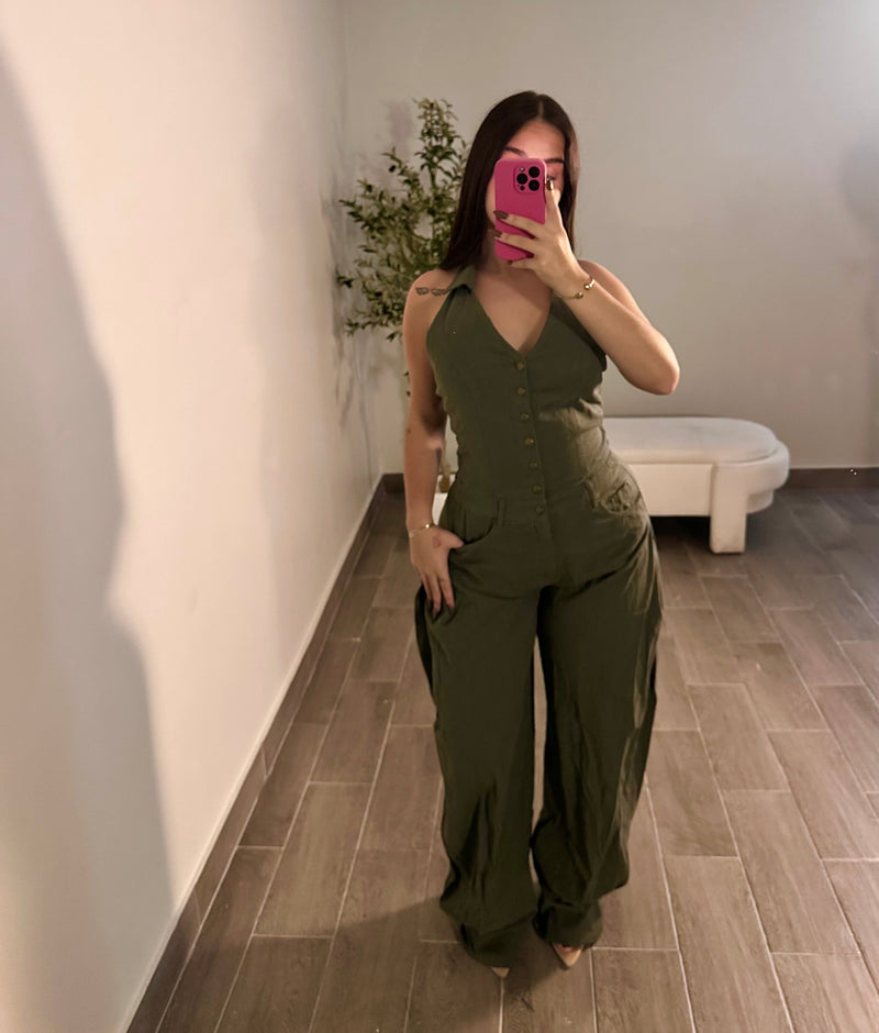 HAZEL JUMPSUIT (Olive)