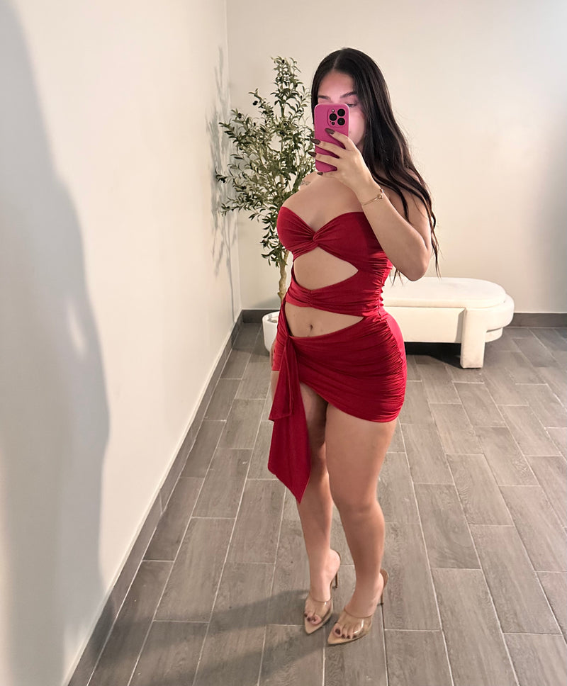 GIANNA DRESS (RED)