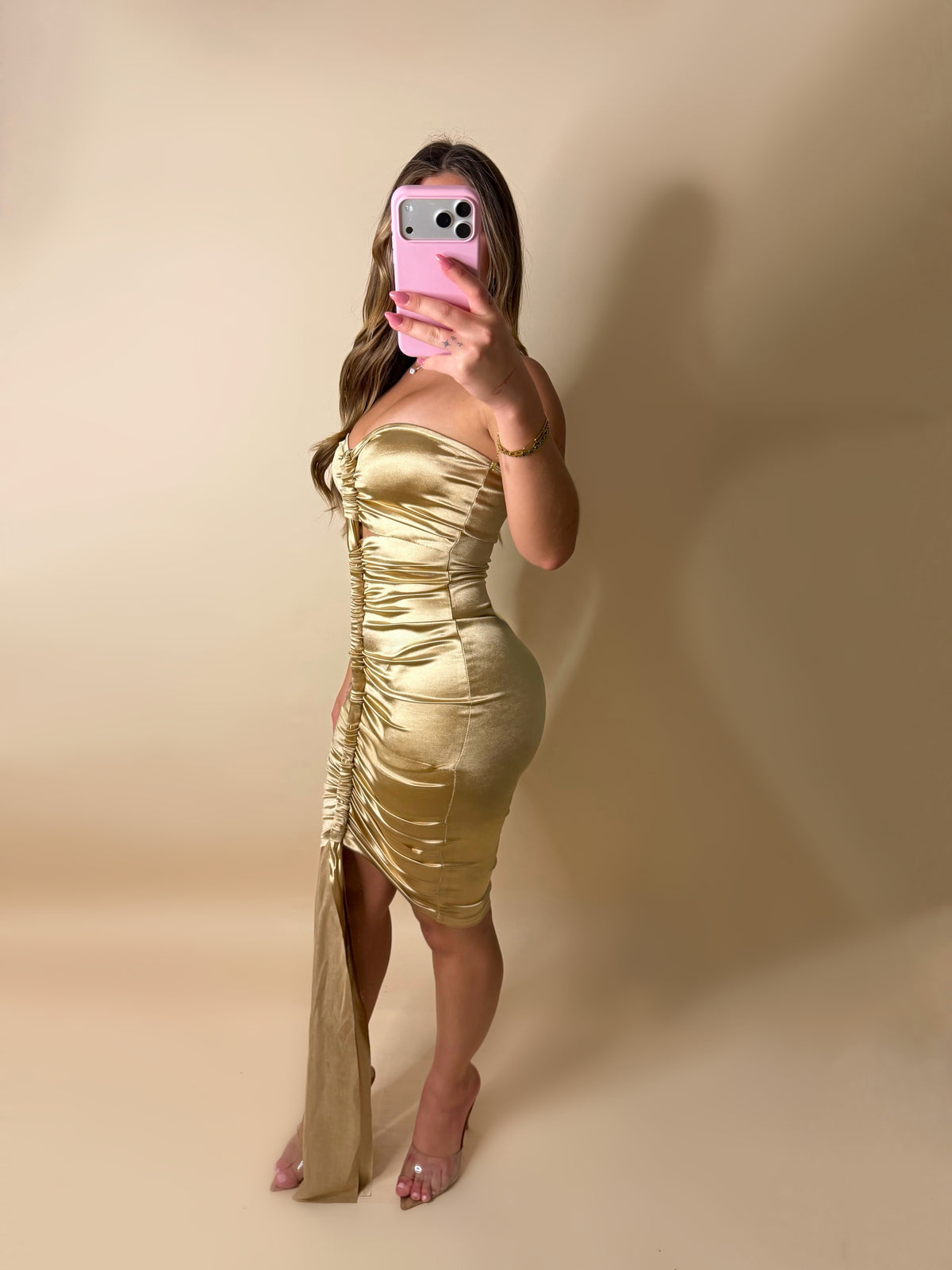 HARLOW DRESS (GOLD)