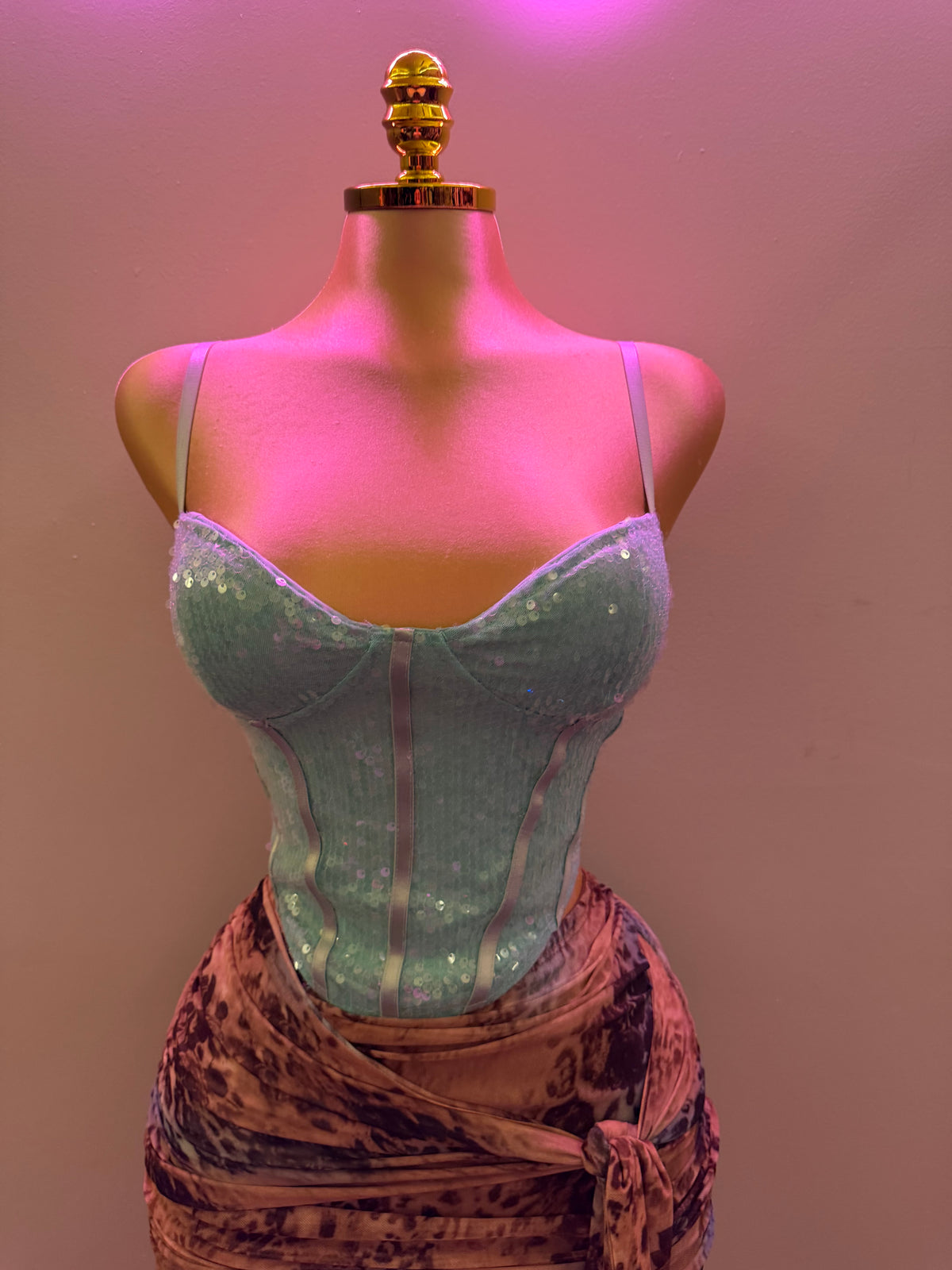 BECCA CORSET (AQUA)