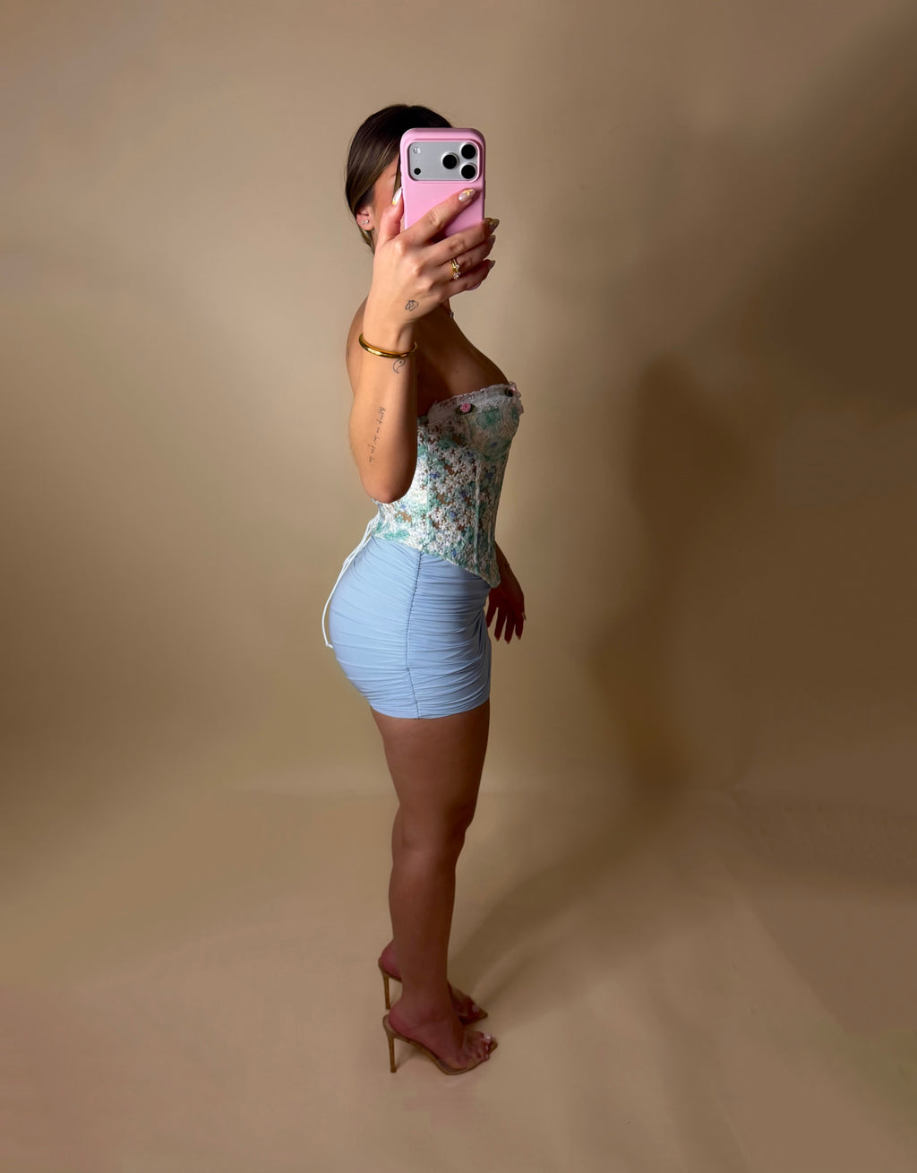 BIRDIE MINI SKIRT (BLUE)