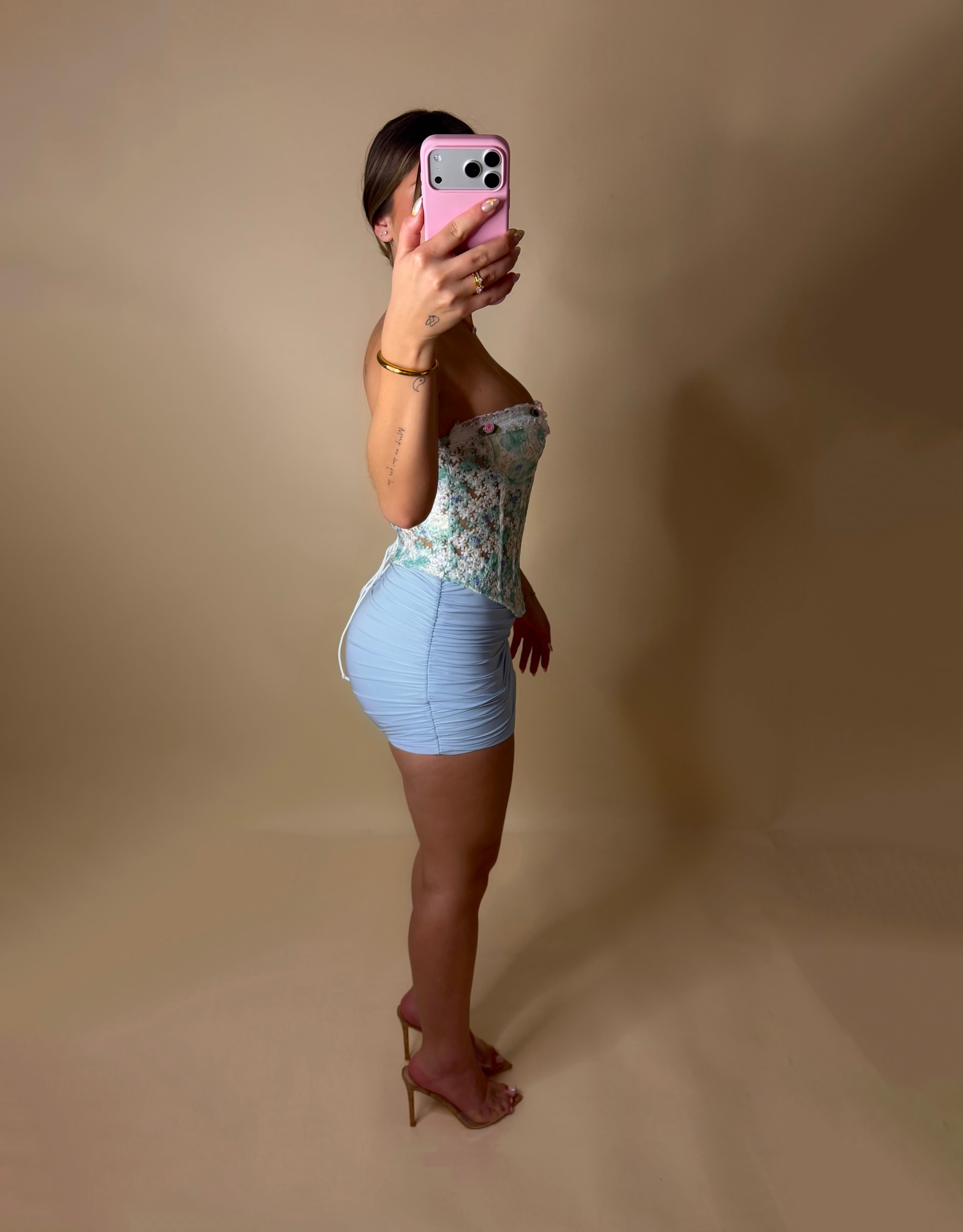 BIRDIE MINI SKIRT (BLUE)