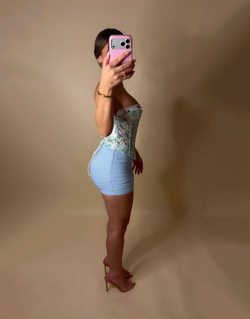 BIRDIE MINI SKIRT (BLUE)