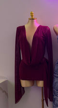 LUCIENNE DRESS (WINE)