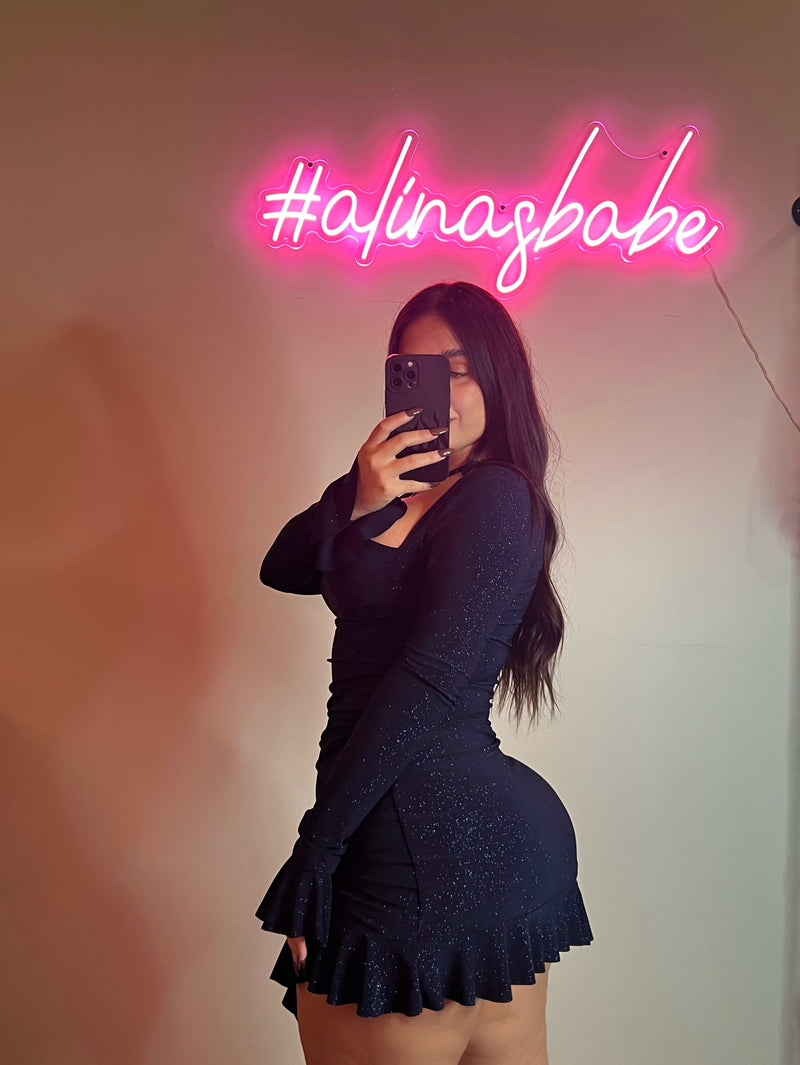SABRINA  DRESS (NAVY)