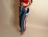 STRIPE WIDE LEG JOGGER