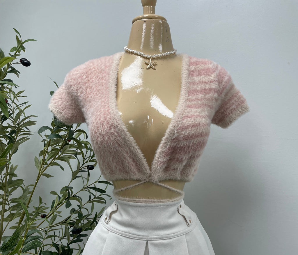FUZZY CROP TOP